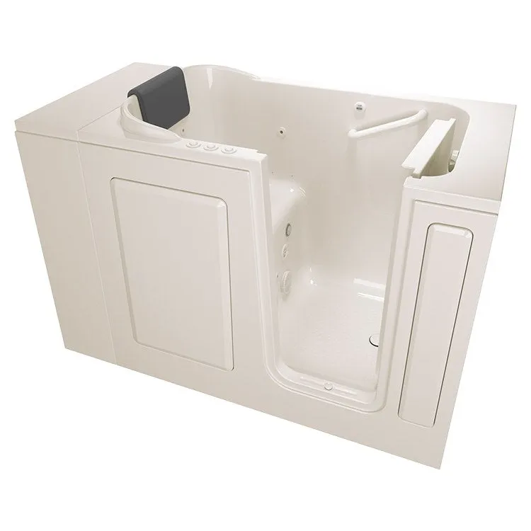 2848 Series 28"W x 48"L Gelcoat Walk-In Combination Bathtub with Right-Hand Drain