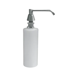 ASI 0332-CD Commercial Liquid Soap Dispenser, Countertop Mounted, Manual-Push, Stainless Steel - 6" Spout Length
