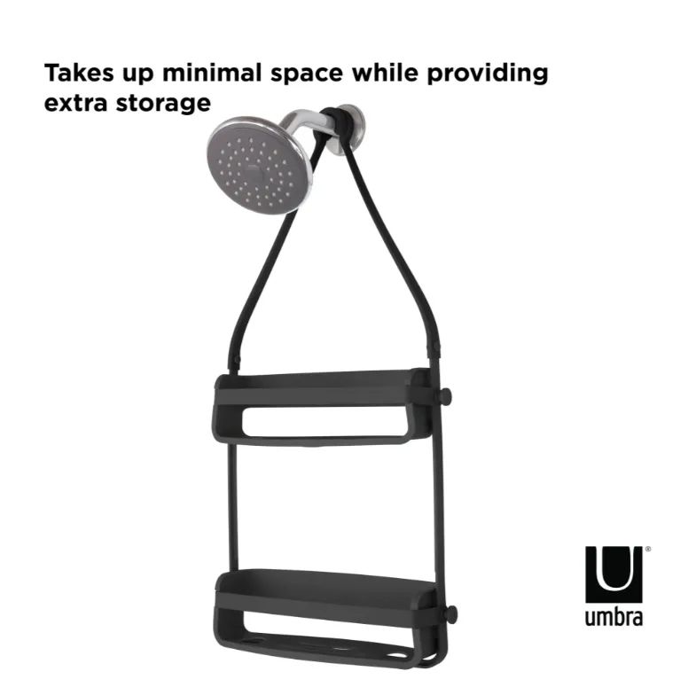 FLEX SHOWER CADDY - Black / White